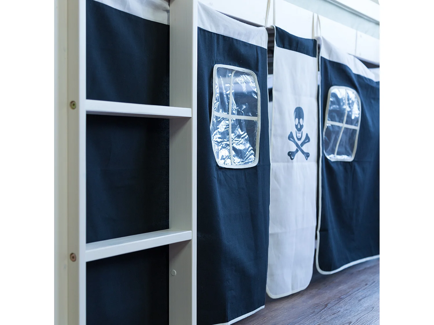 Lit mezzanine 90x200 cm Pirate Noir