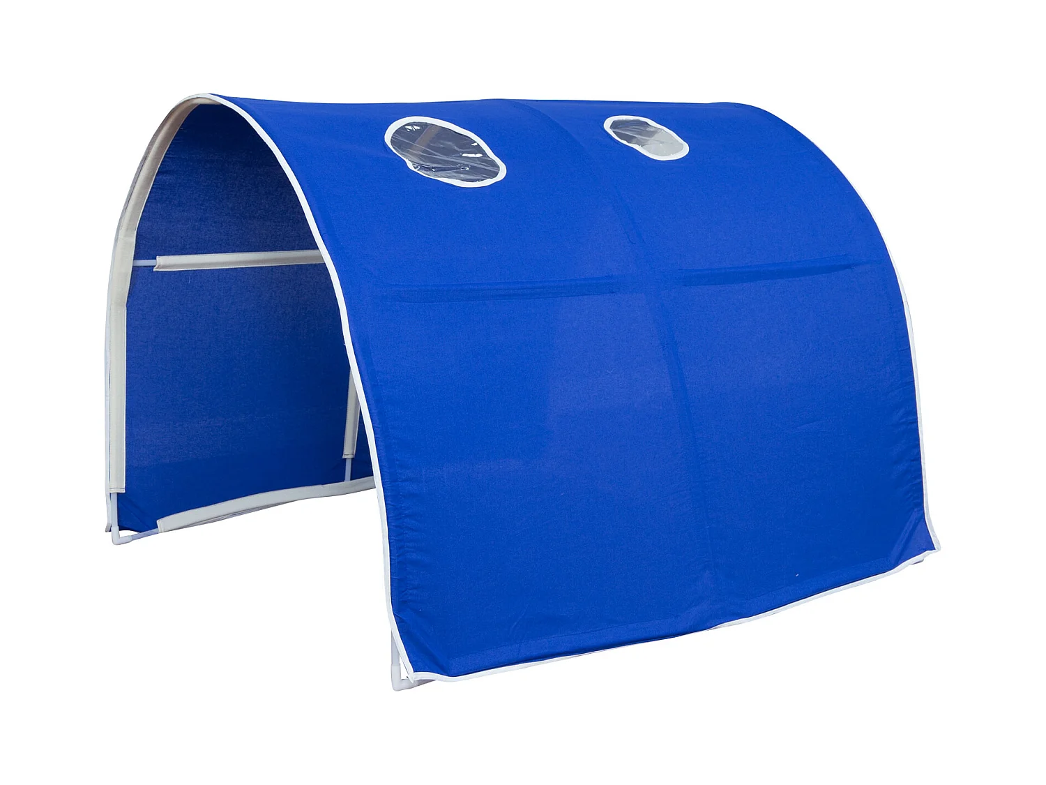 Hochbett 207,5x228x219,5 cm Weiß Blau