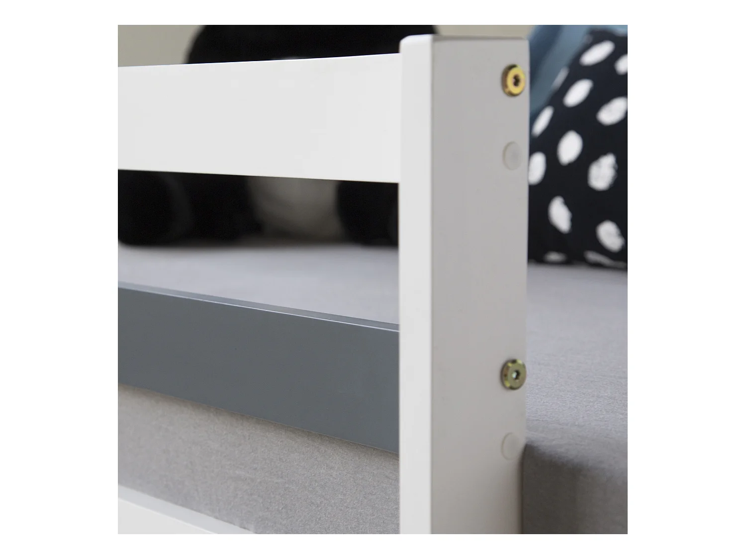 Kinderbett 90x200 cm weiß