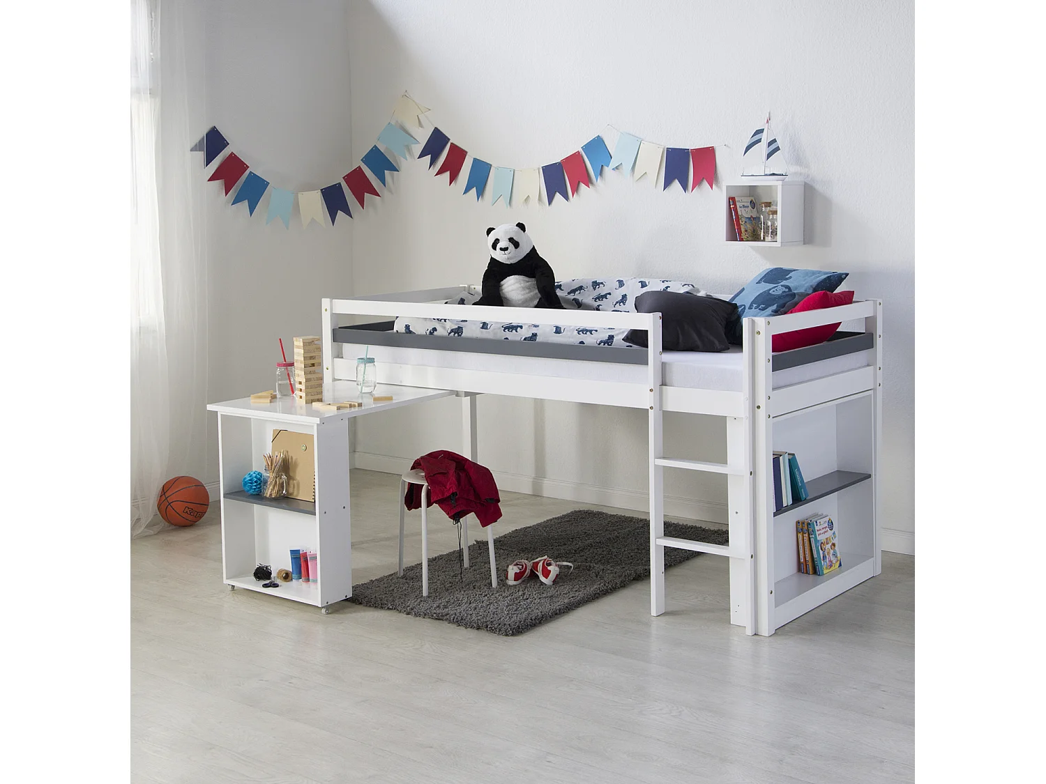 Lit enfant 90x200 cm blanc