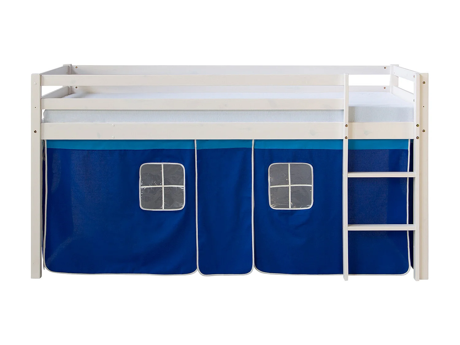 Lit mezzanine 90x200 cm bleu