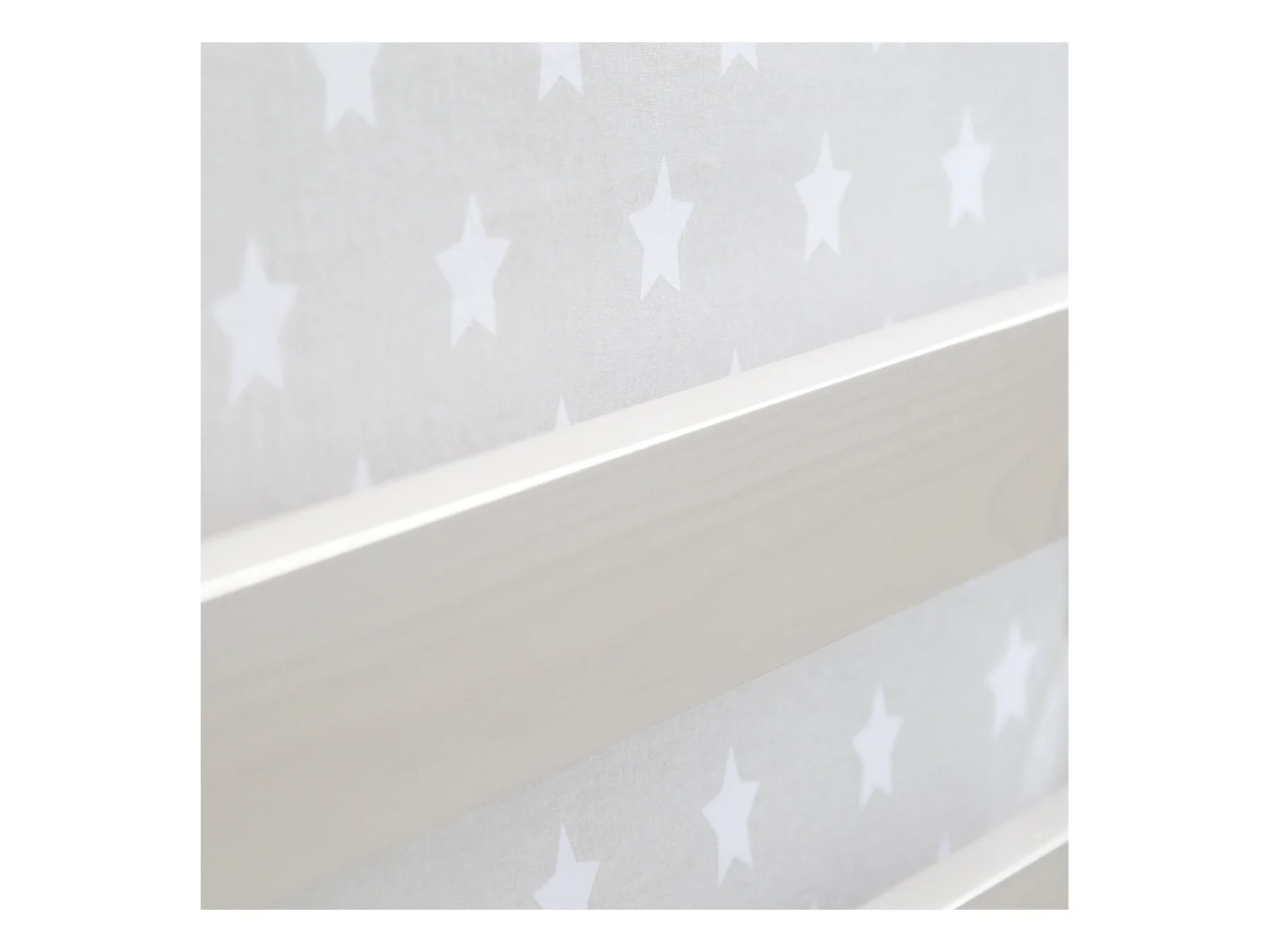 Lit mezzanine 207,5x228x219,5 cm Blanc Gris Lattes Tour