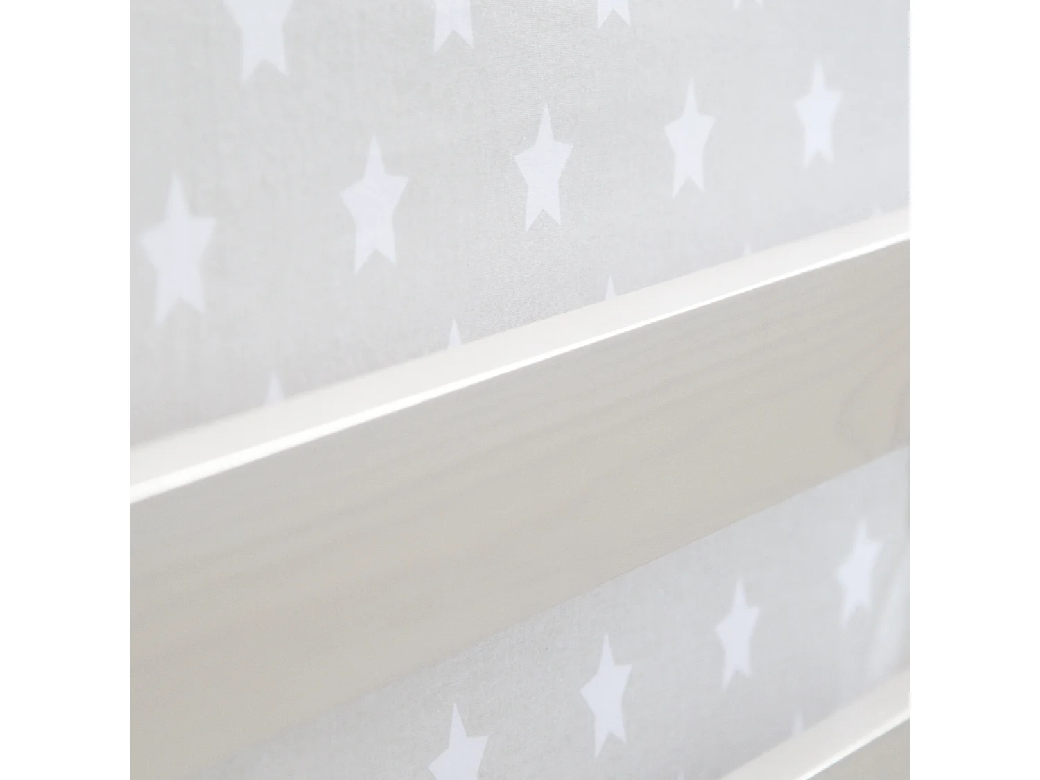 Lit mezzanine 207,5x228x219,5 cm Blanc Gris Lattes Tour