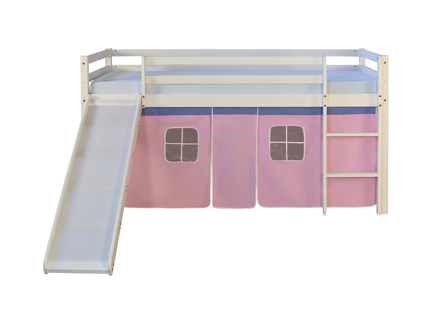 Hochbett 90x200 cm Rosa