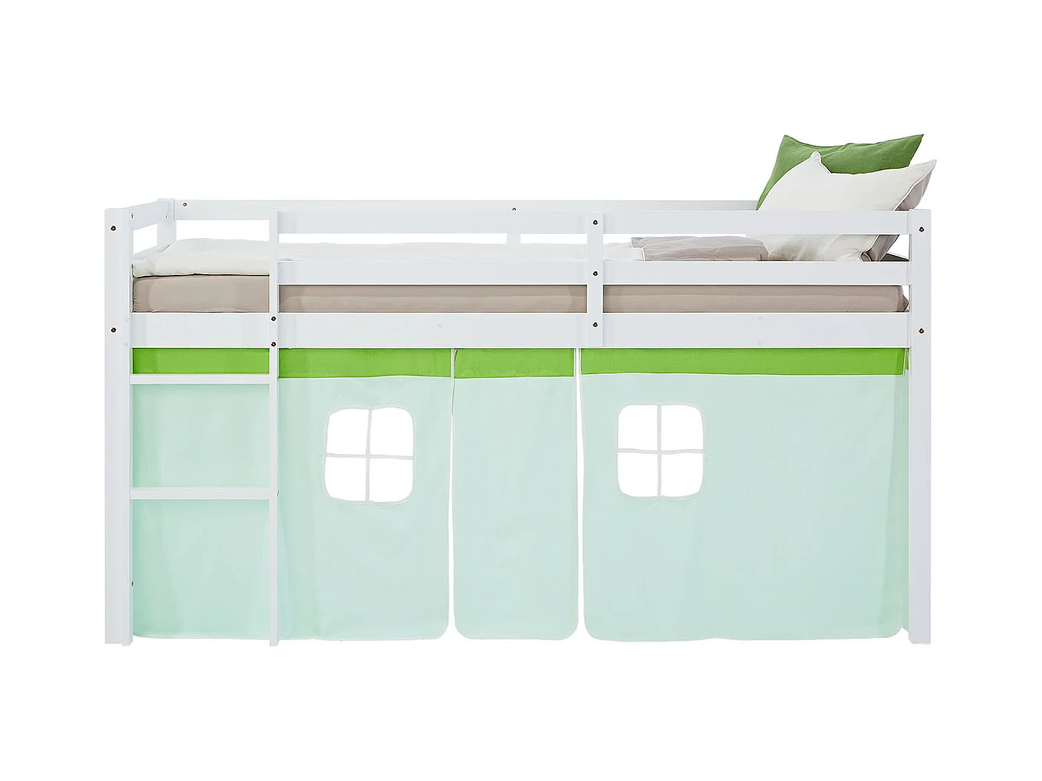 Hochbett 90x200 cm Grün