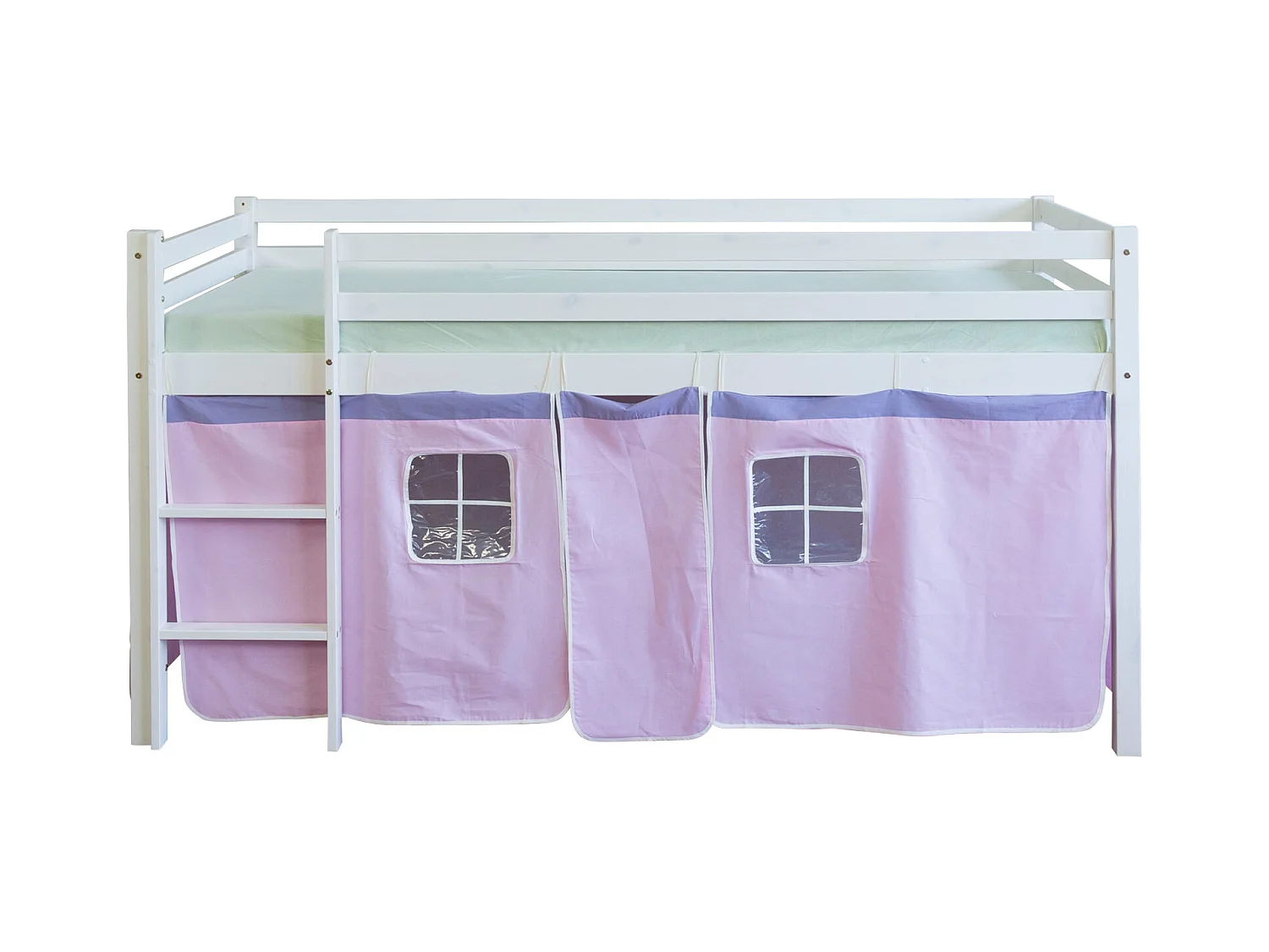 Hochbett 90x200 cm Rosa