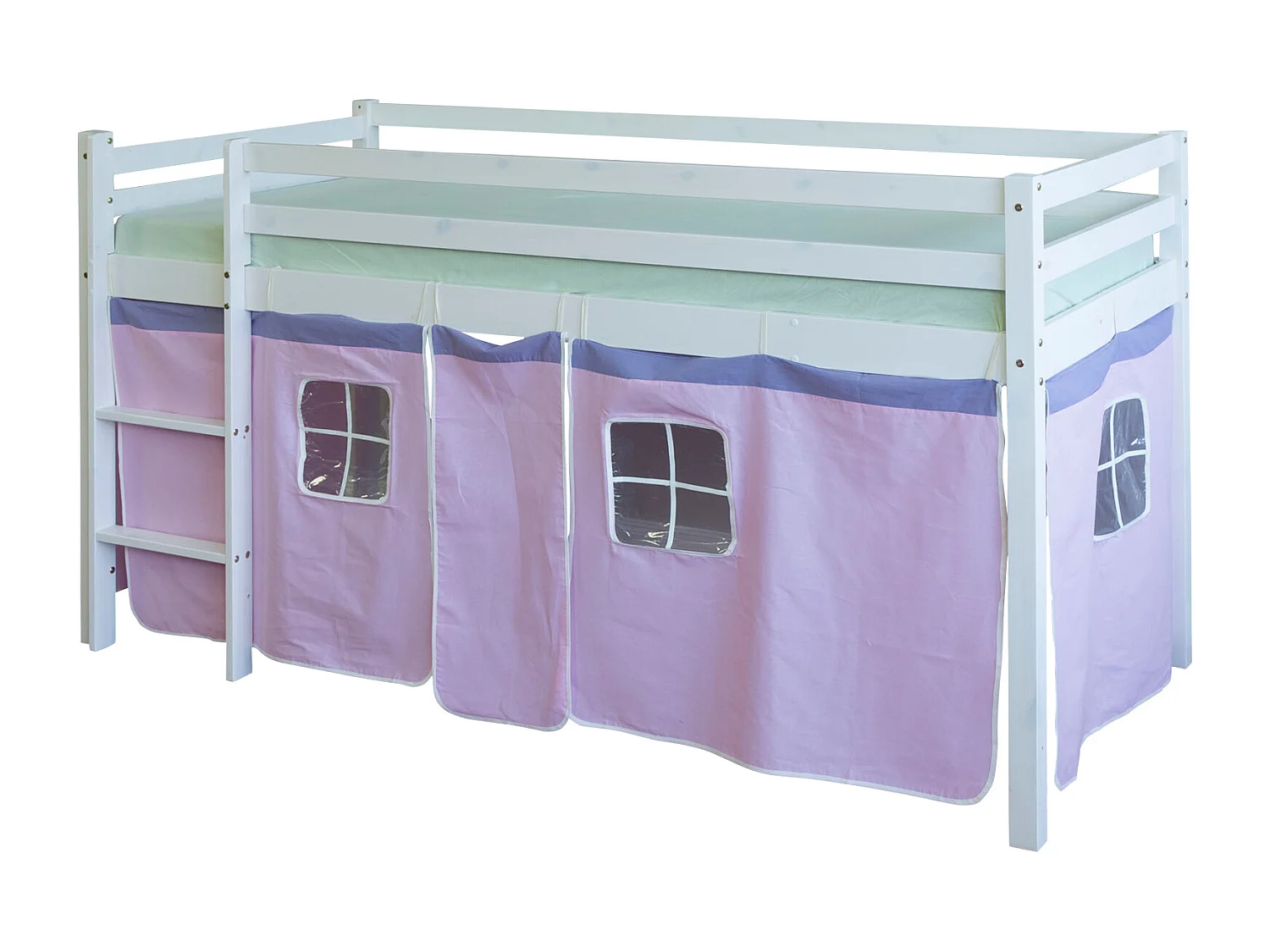 Lit mezzanine 90x200 cm Rose