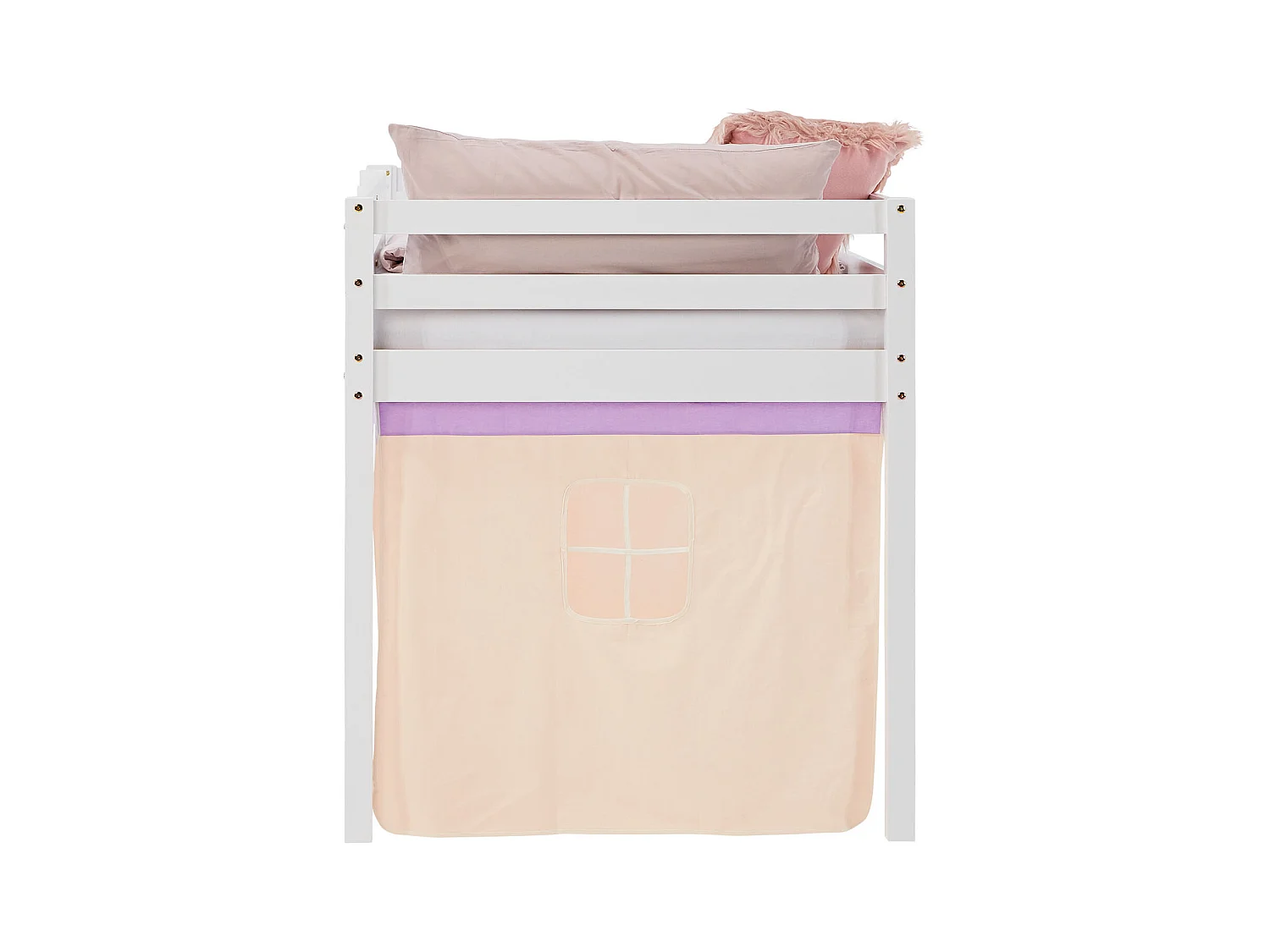 Hochbett 90x200 cm Lila Pfirsich Etagenbett