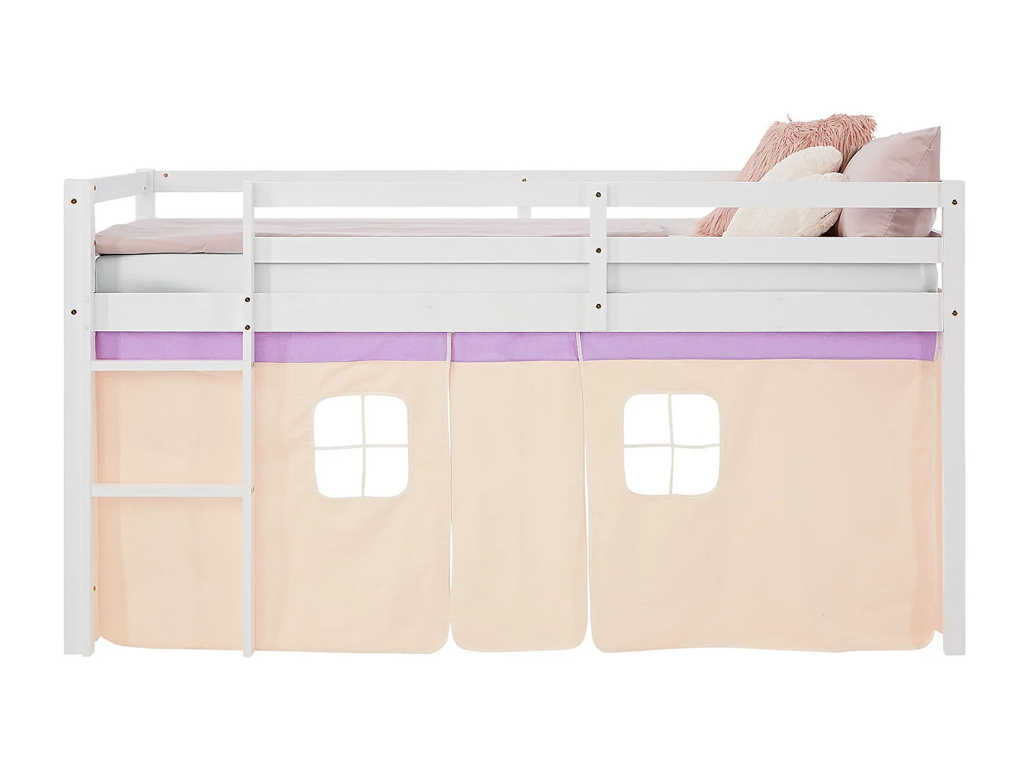 Hochbett 90x200 cm Lila Pfirsich Etagenbett