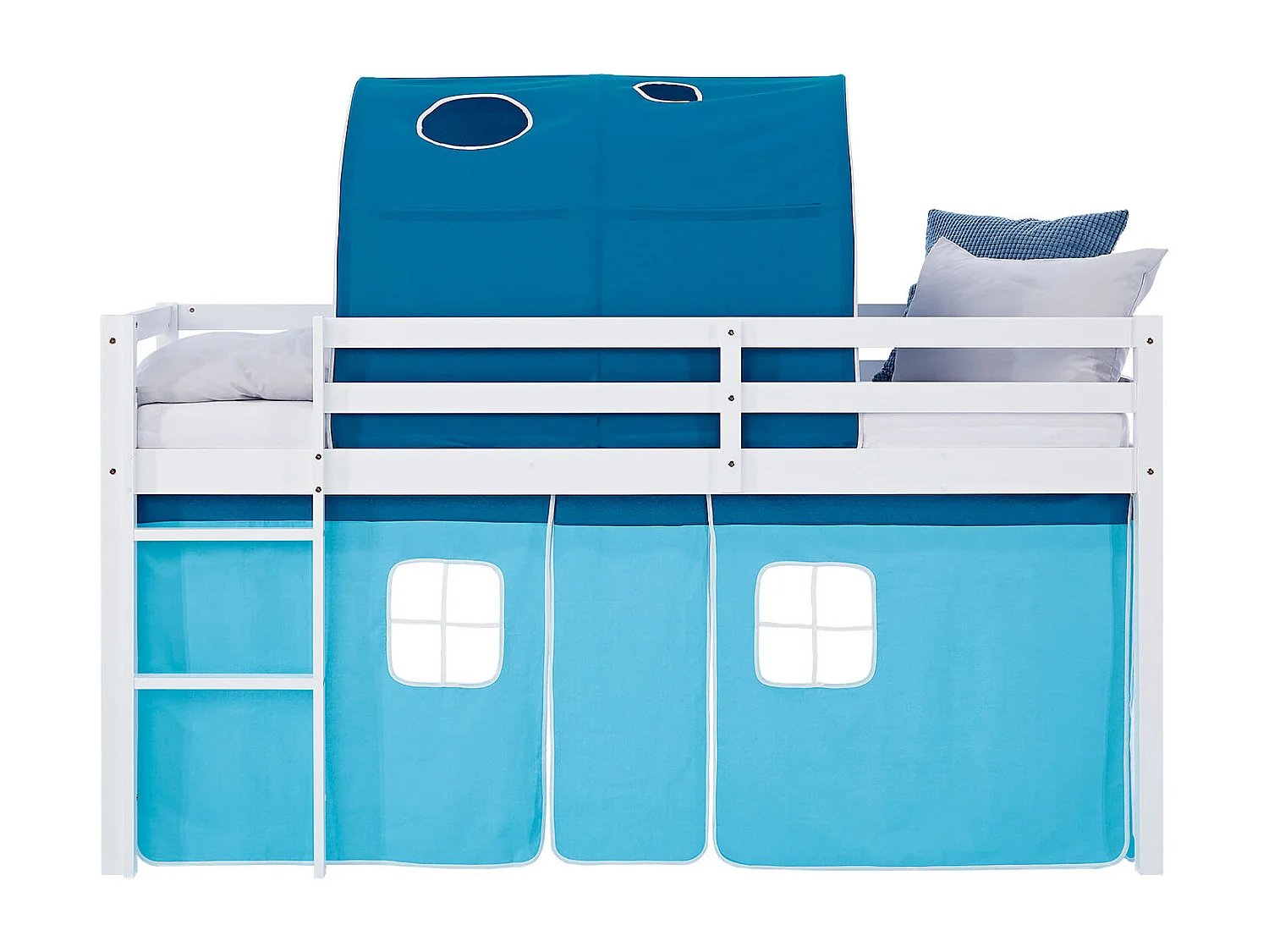 Hochbett 90x200 cm Blaue Kabine