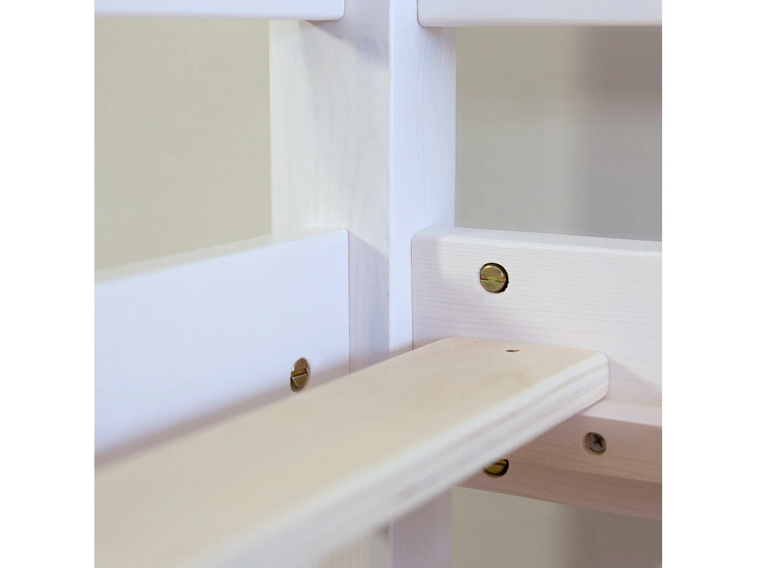 Lit mezzanine 207x110x97 cm pin blanc