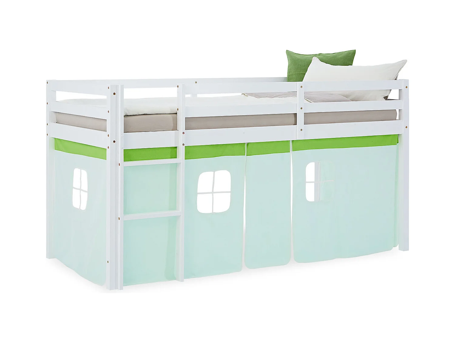 Hochbett 90x200 cm Grün