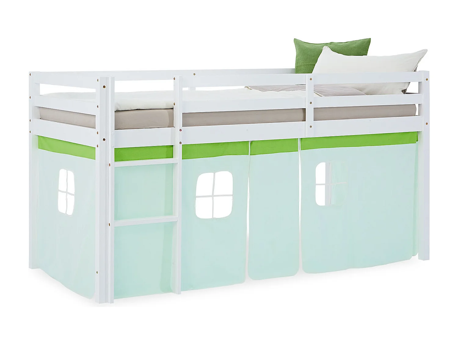 Hochbett 90x200 cm Grün