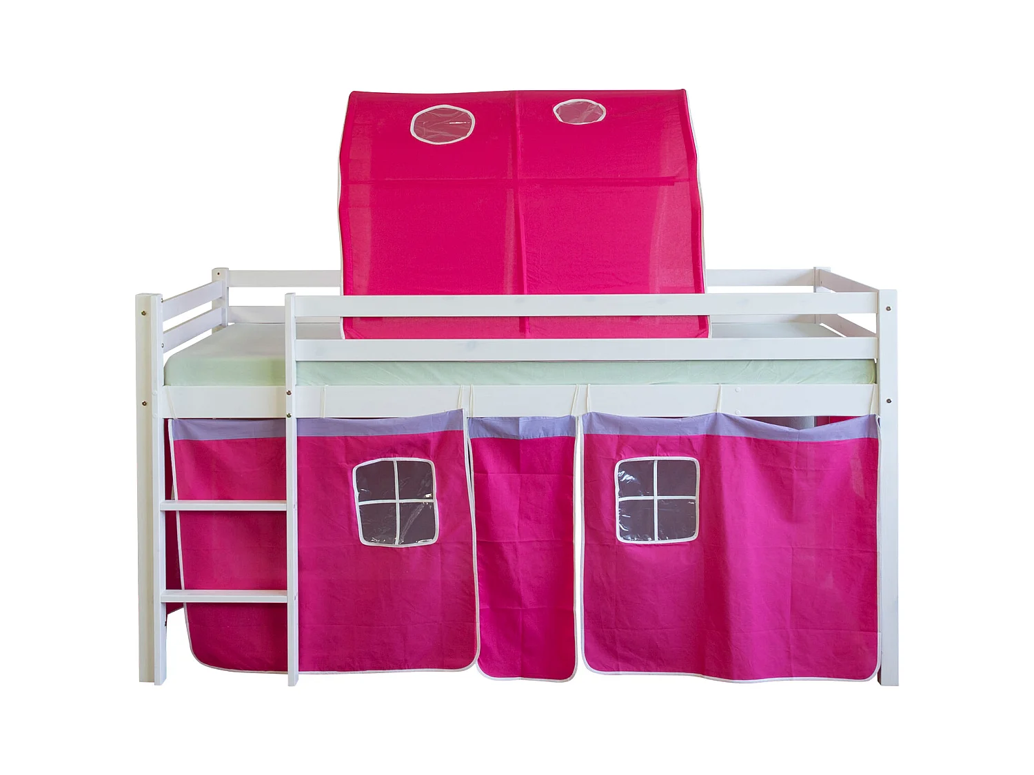 Hochbett 90x200 cm Rot