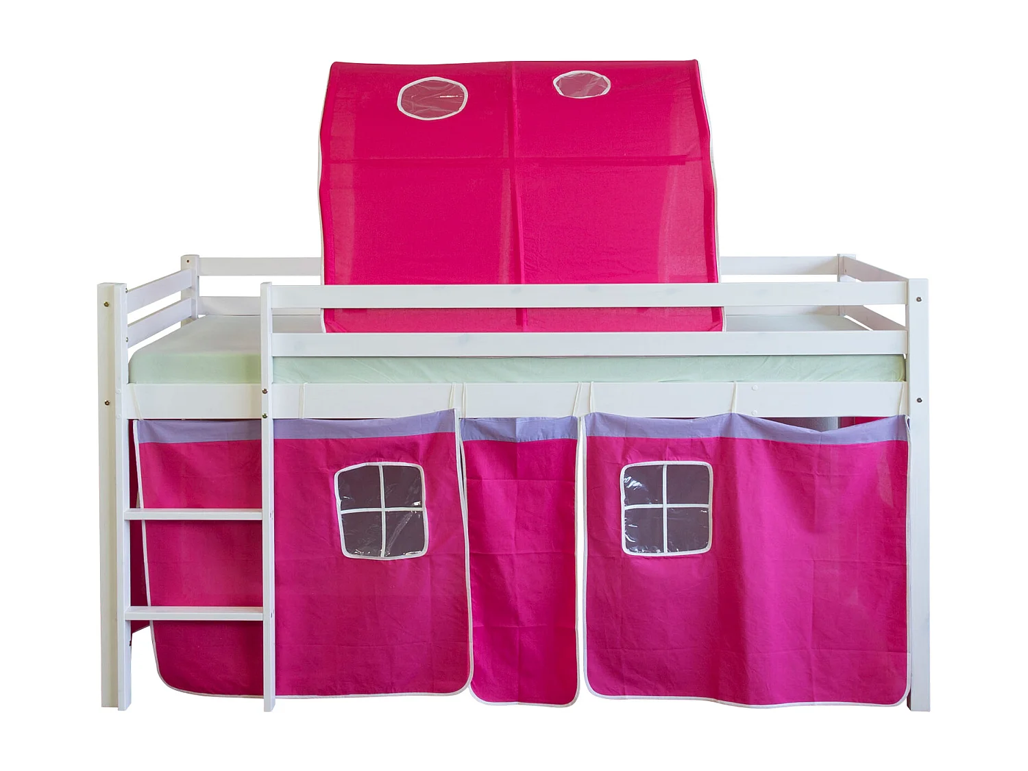 Lit mezzanine 90x200 cm Rouge