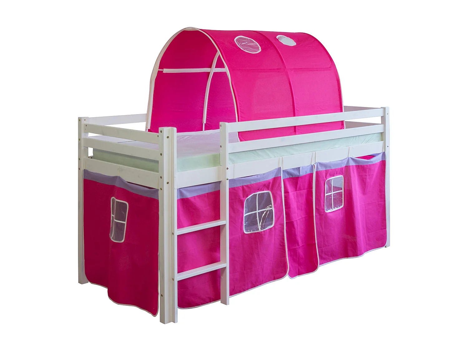 Lit mezzanine 90x200 cm Rouge