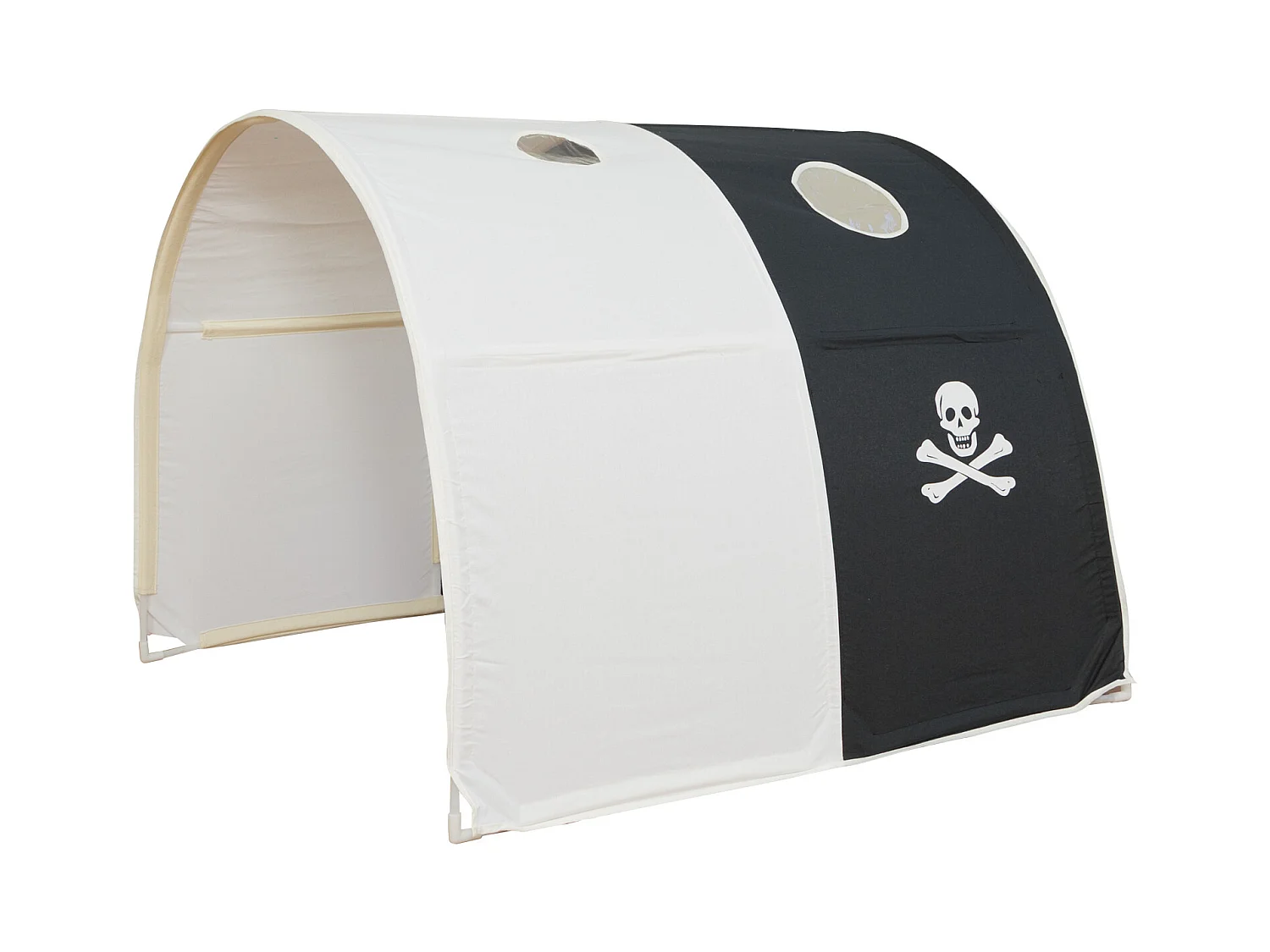 Hochbett 90x200 cm Schwarz Pirat