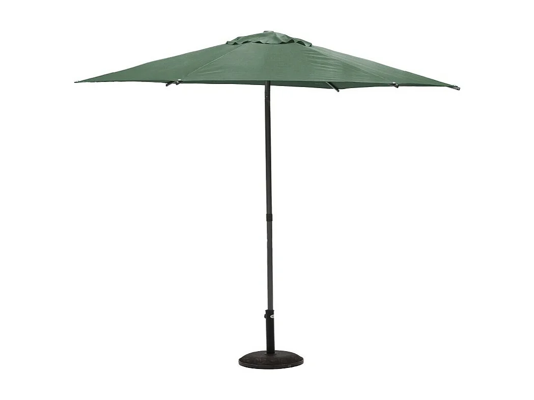 Parasol droit rond 2,7m Soya vert olive Hespéride