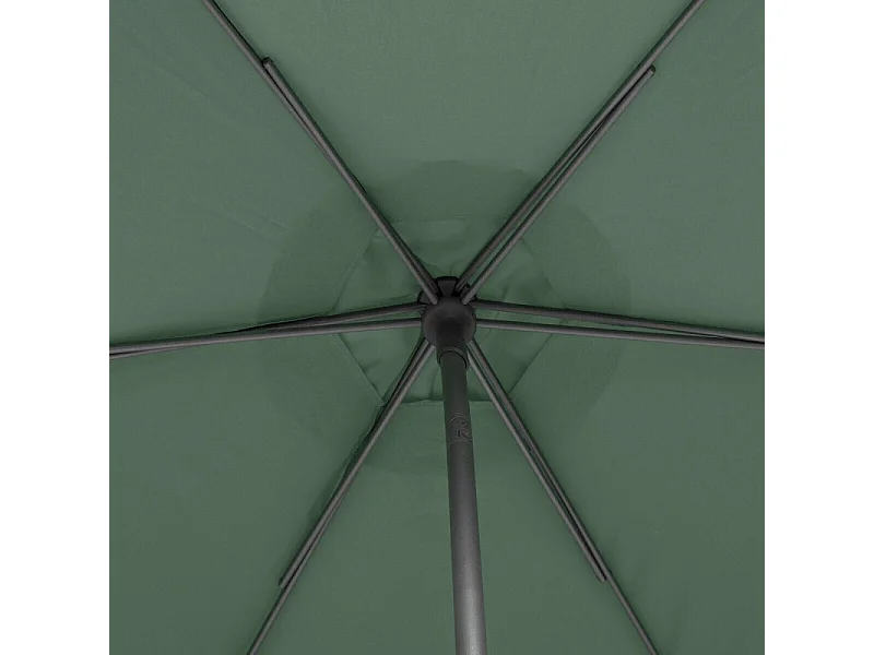 Parasol droit rond 2,7m Soya vert olive Hespéride