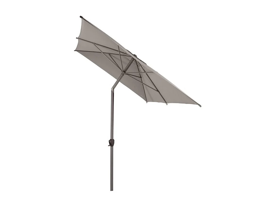 Parasol mat central 2x3 m Loompa taupe Hespéride