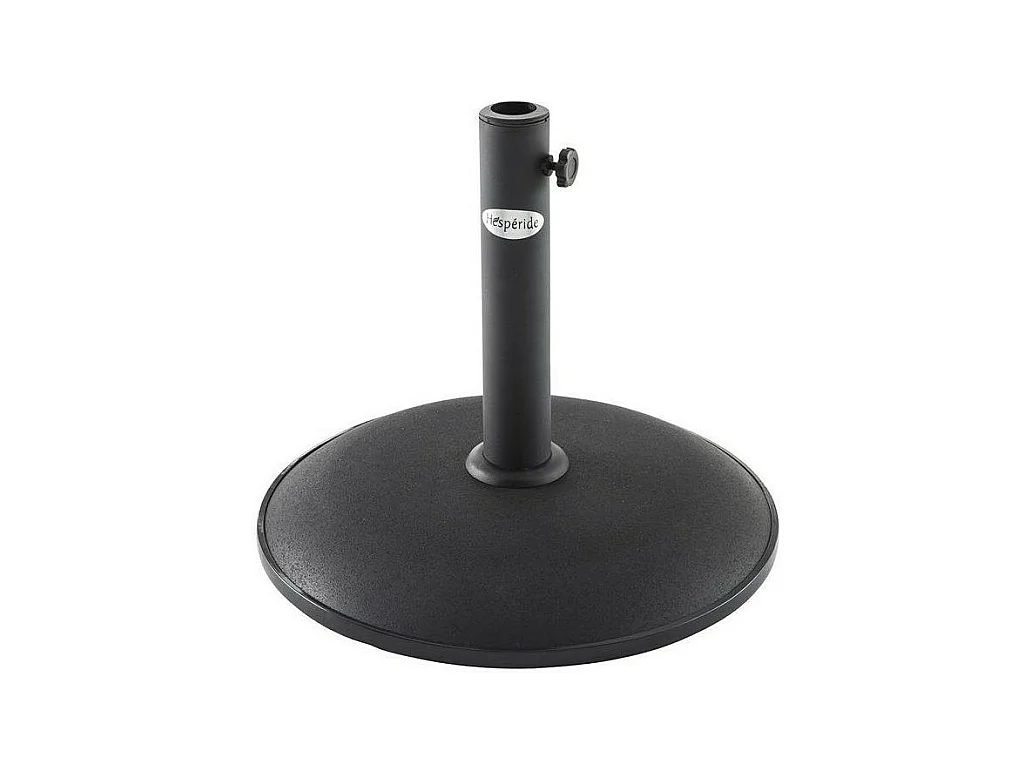 Pied de parasol 15kg Hespéride en béton noir