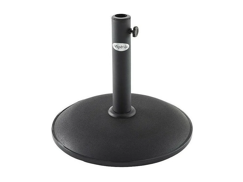 Pied de parasol 15kg Hespéride en béton noir