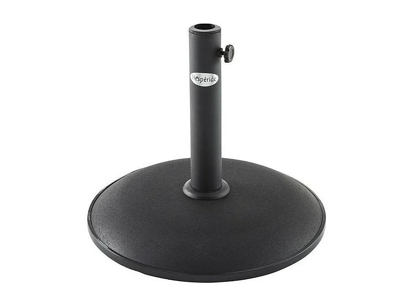 Pied de parasol 15kg Hespéride en béton noir