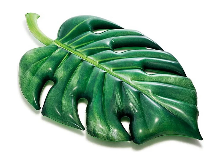 Matelas Gonflable "Feuille Tropicale" 213cm Vert