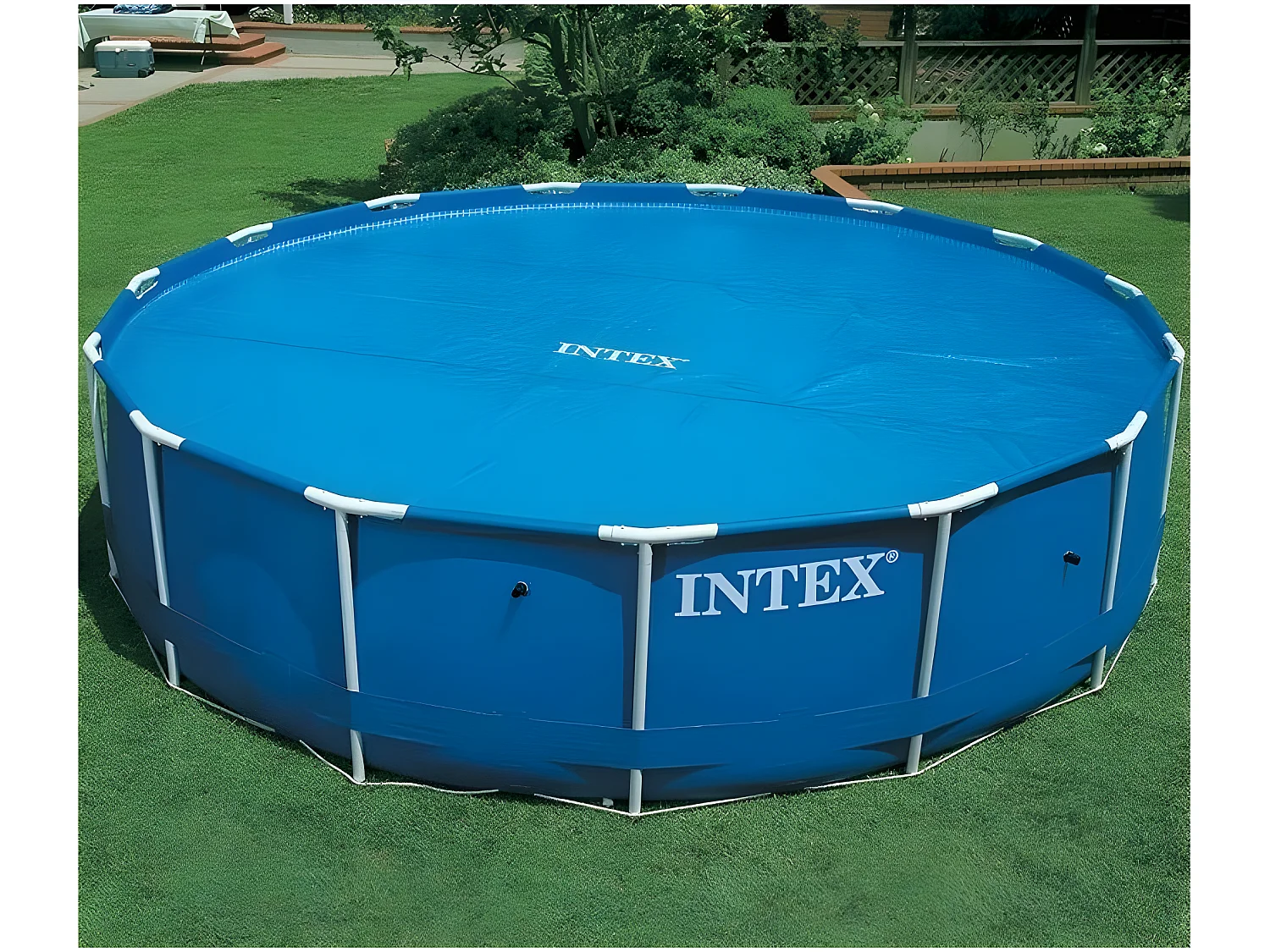 Bâche à bulles ronde pour piscines D. 3,66 m Intex