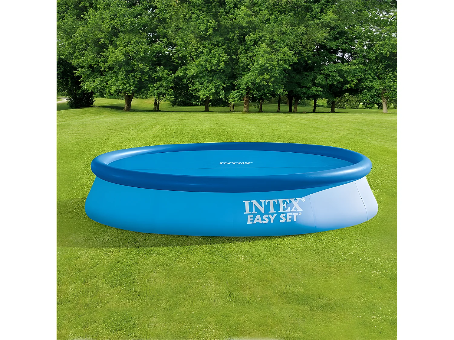 Bâche à bulles ronde pour piscines D. 3,66 m Intex