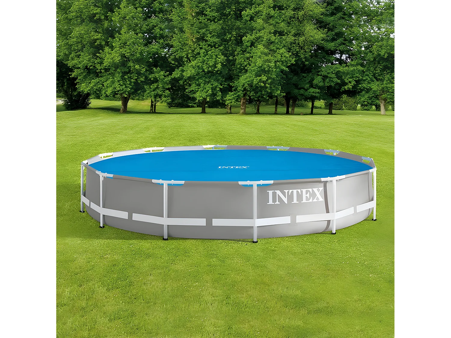 Bâche à bulles ronde pour piscines D. 3,66 m Intex