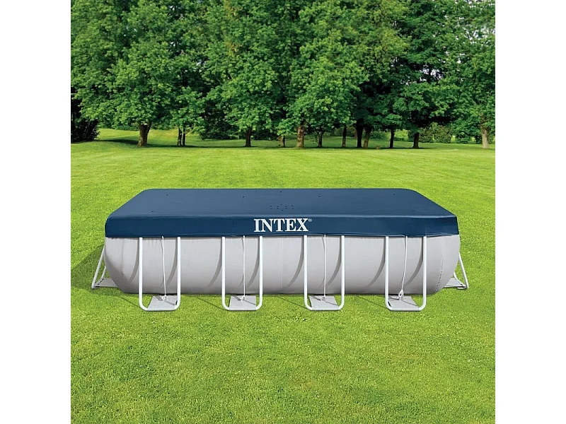 Bache 4x2m pour piscine tubulaire rectangulaire Intex