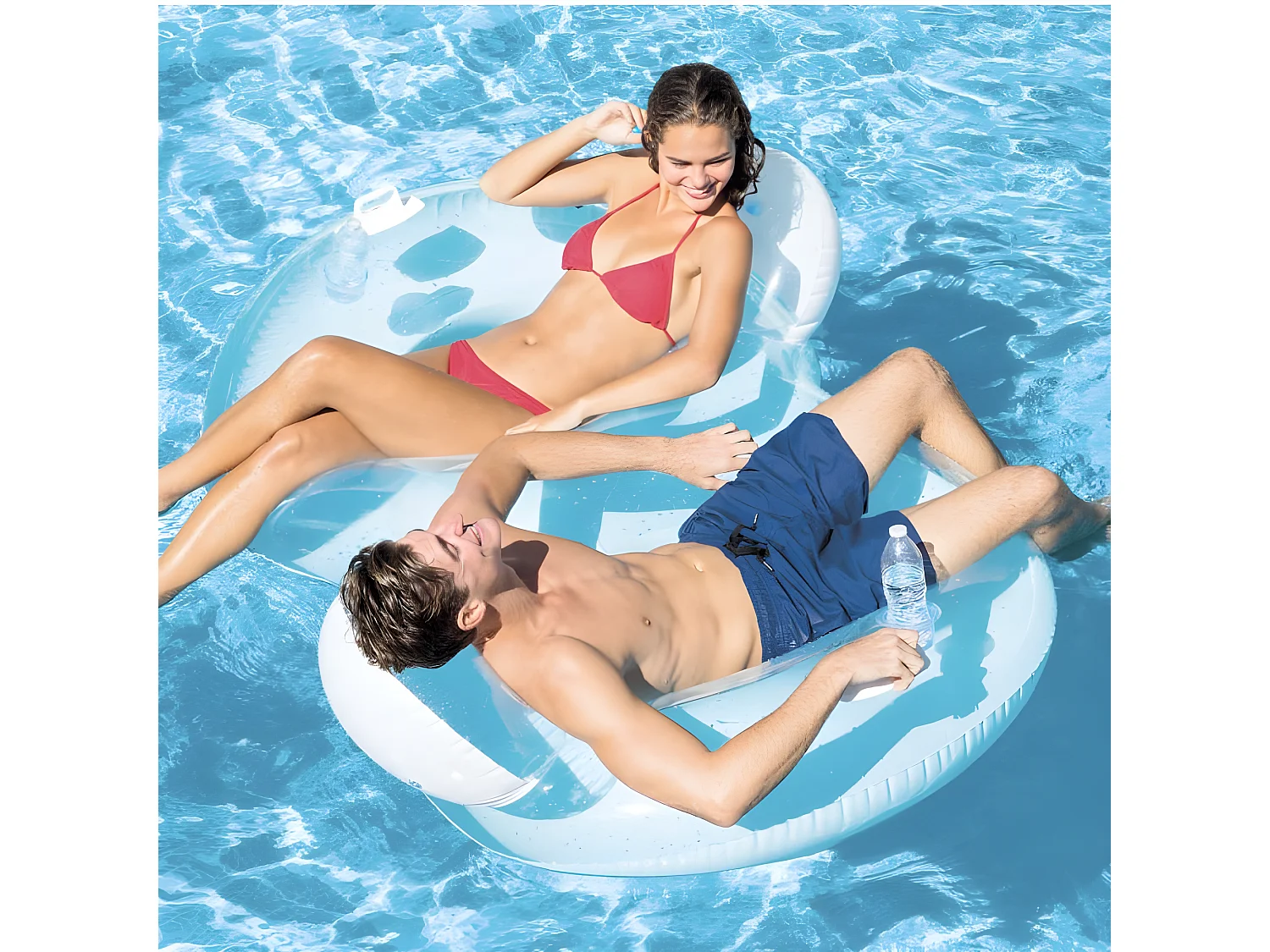 Fauteuil Gonflable "Double" 198cm Bleu