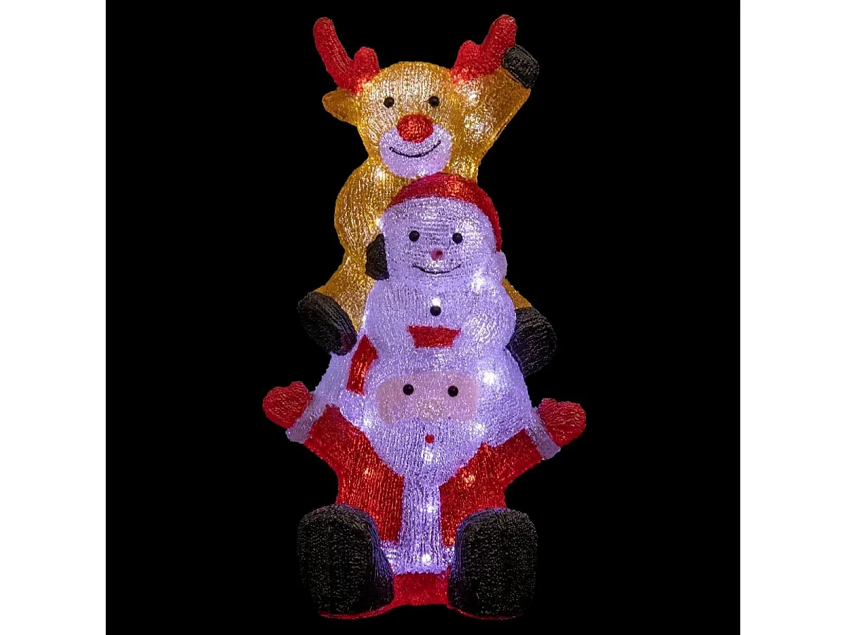 Décoration Lumineuse Led "Trio" 58cm Multicolore