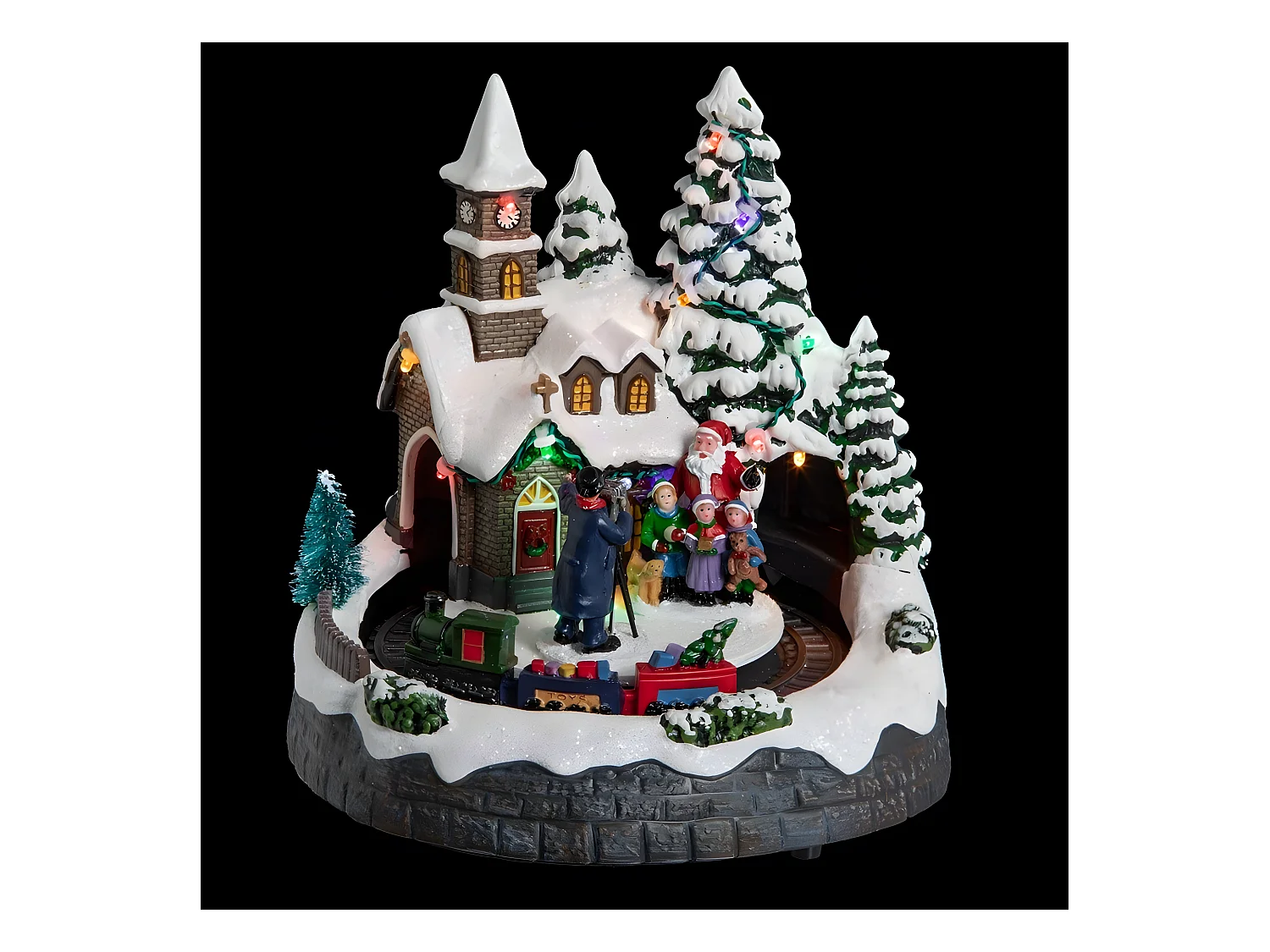 Village de Noël Église "Square" 20cm Multicolore