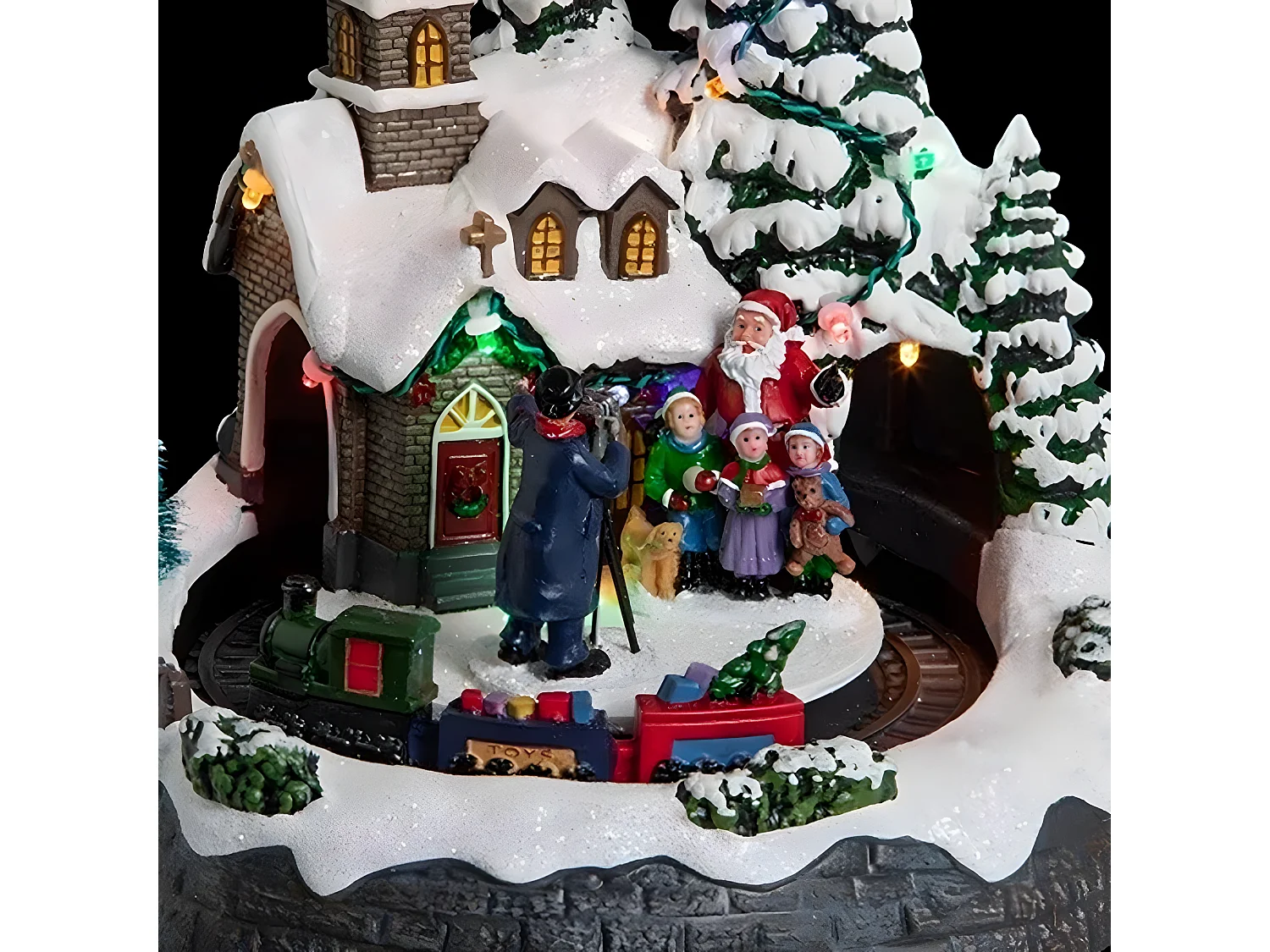 Village de Noël Église "Square" 20cm Multicolore