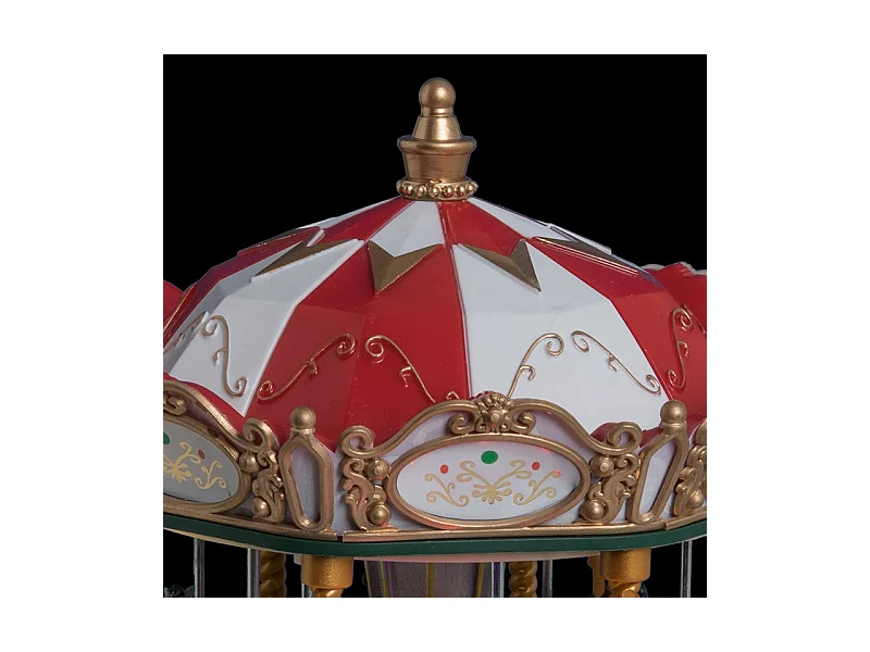 Manège de Noël Carrousel  Lumineux, animé et musical