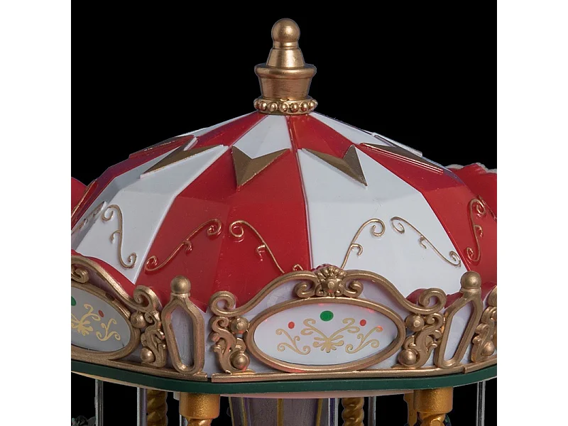 Manège de Noël Carrousel  Lumineux, animé et musical