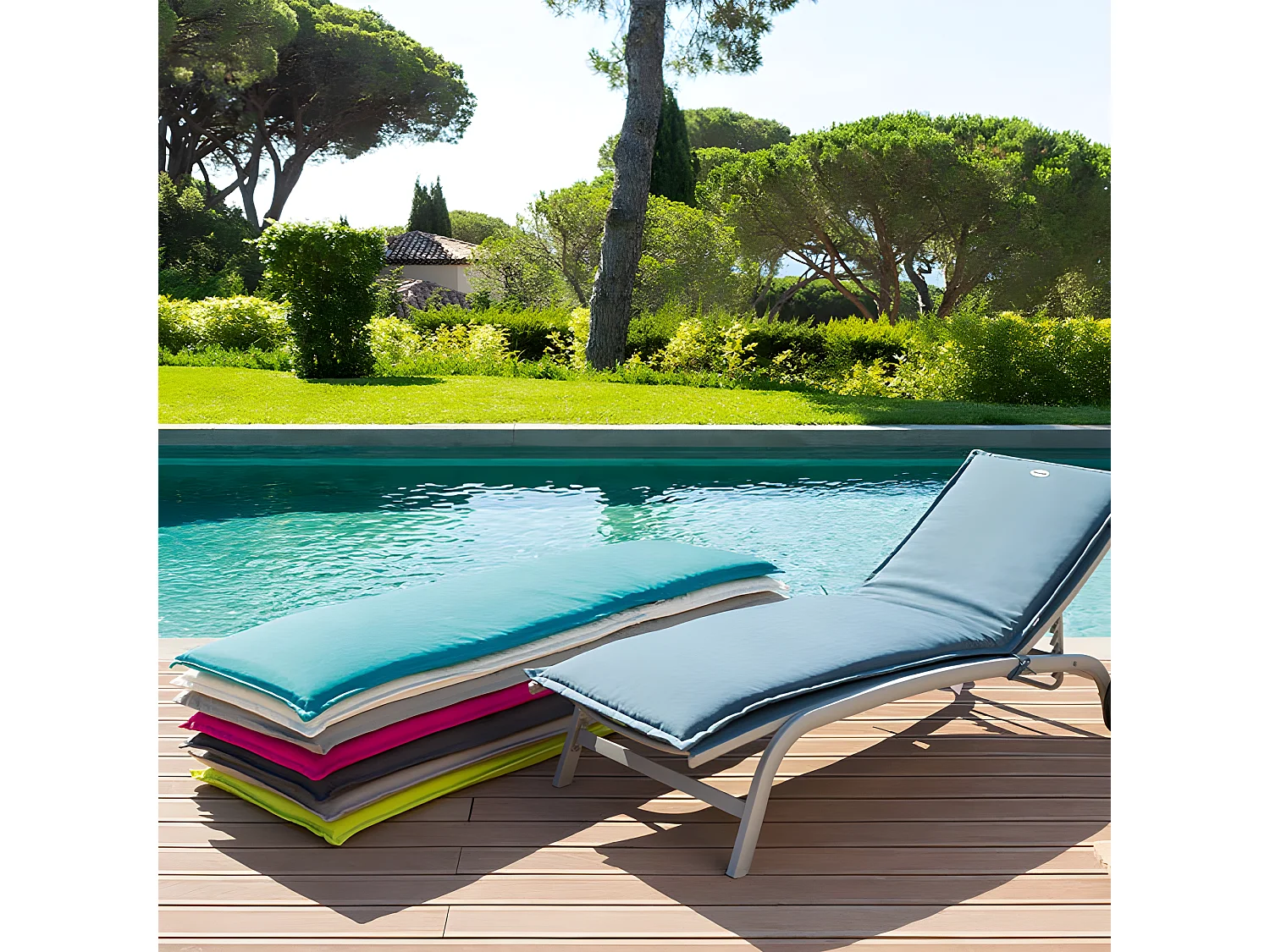 Coussin transat Korai 190 cm taupe Hespéride