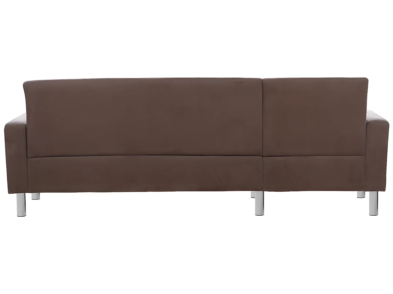 Canapé d'angle tissu réversible "Rio" - 4 places - Marron