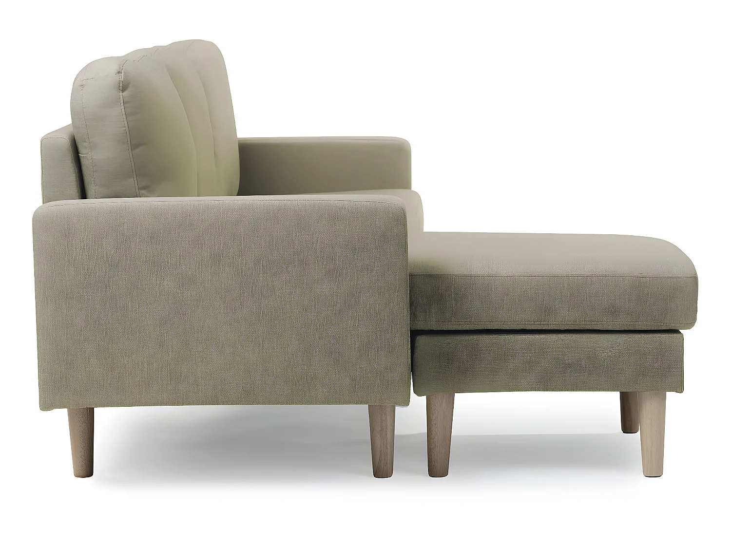 Sofá esquinero en tela "Gabby" - 3 plazas - Beige