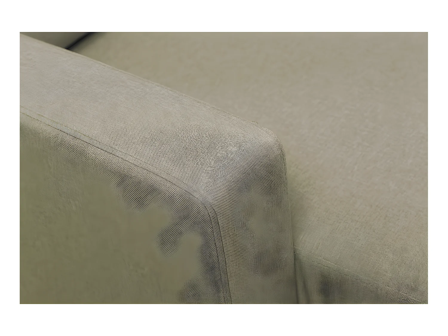 Sofá esquinero en tela "Gabby" - 3 plazas - Beige