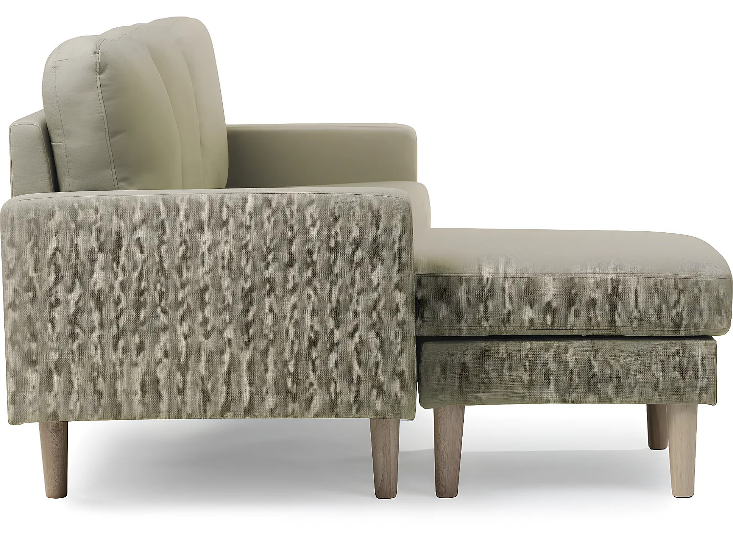 Canapé d'angle réversible en tissu "Gabby" - 3 places - Beige