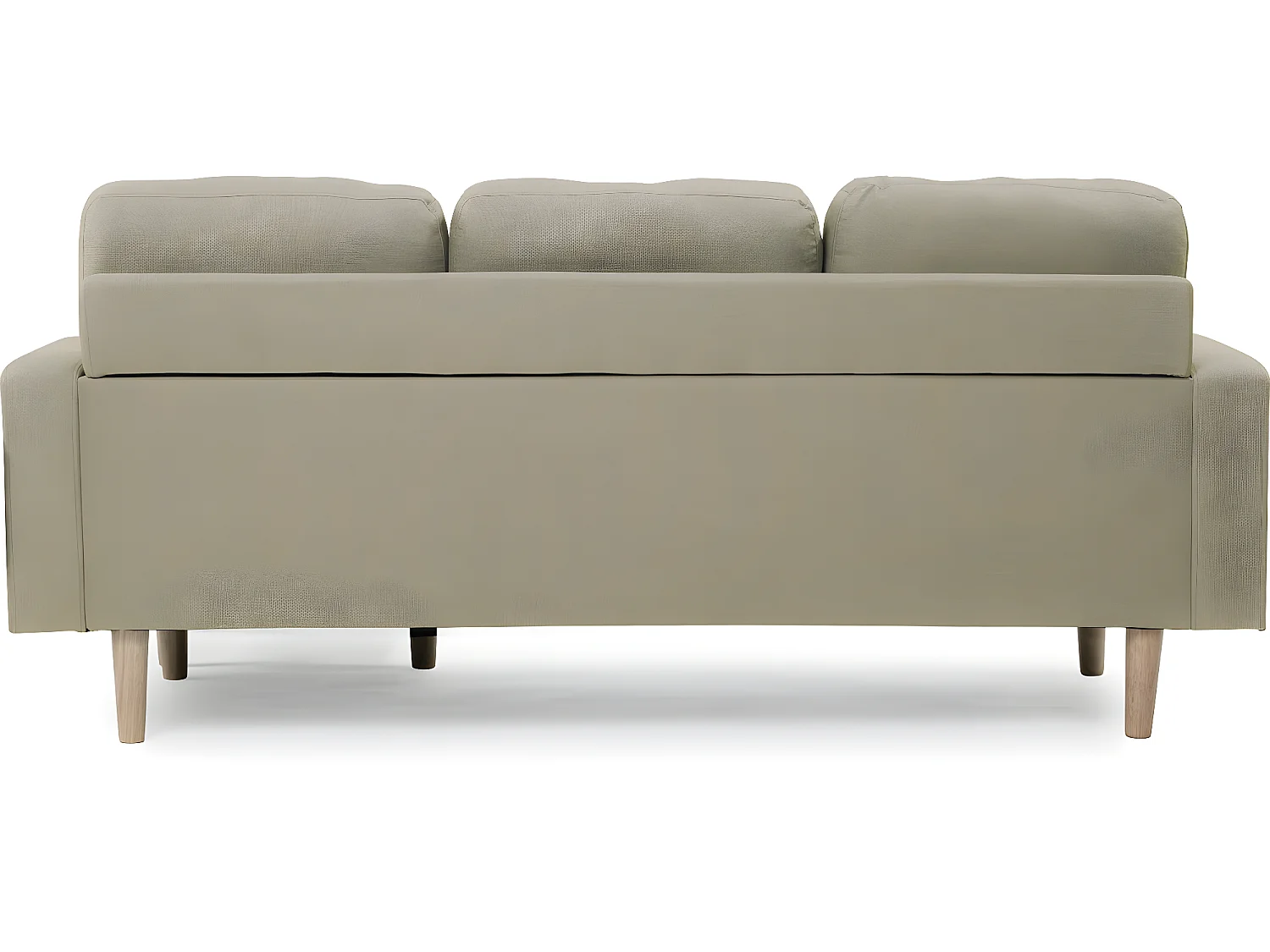 Canapé d'angle réversible en tissu "Gabby" - 3 places - Beige