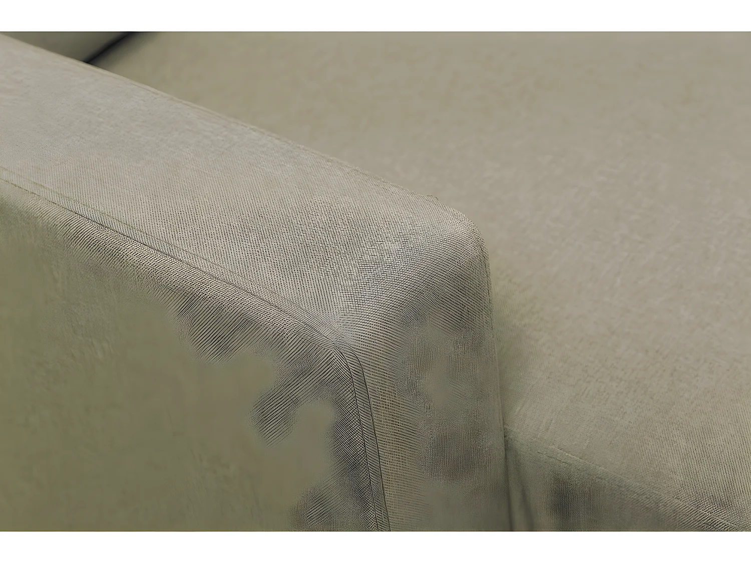 Canapé d'angle réversible en tissu "Gabby" - 3 places - Beige