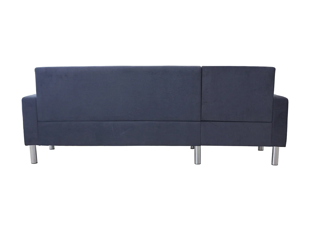 Canapé d'angle tissu réversible "Rio" - 4 places - Gris