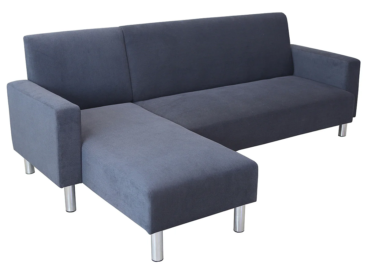 Bank hoekbank links rechts stoffen meubel "Rio" - 4 zits - Grijs