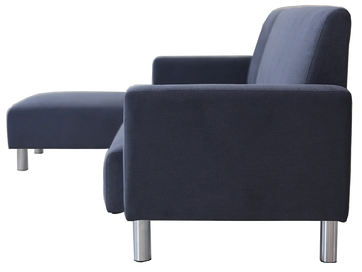 Bank hoekbank links rechts stoffen meubel "Rio" - 4 zits - Grijs