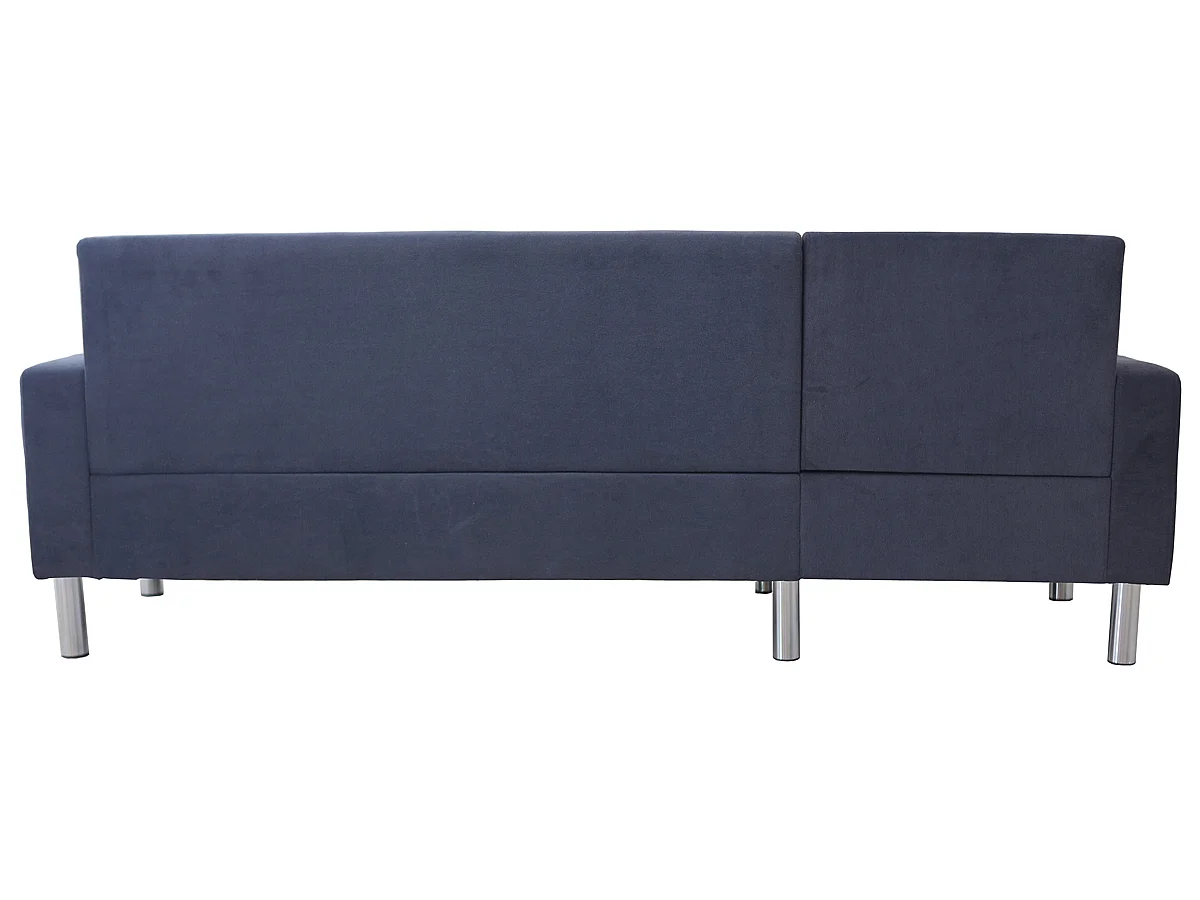 Bank hoekbank links rechts stoffen meubel "Rio" - 4 zits - Grijs