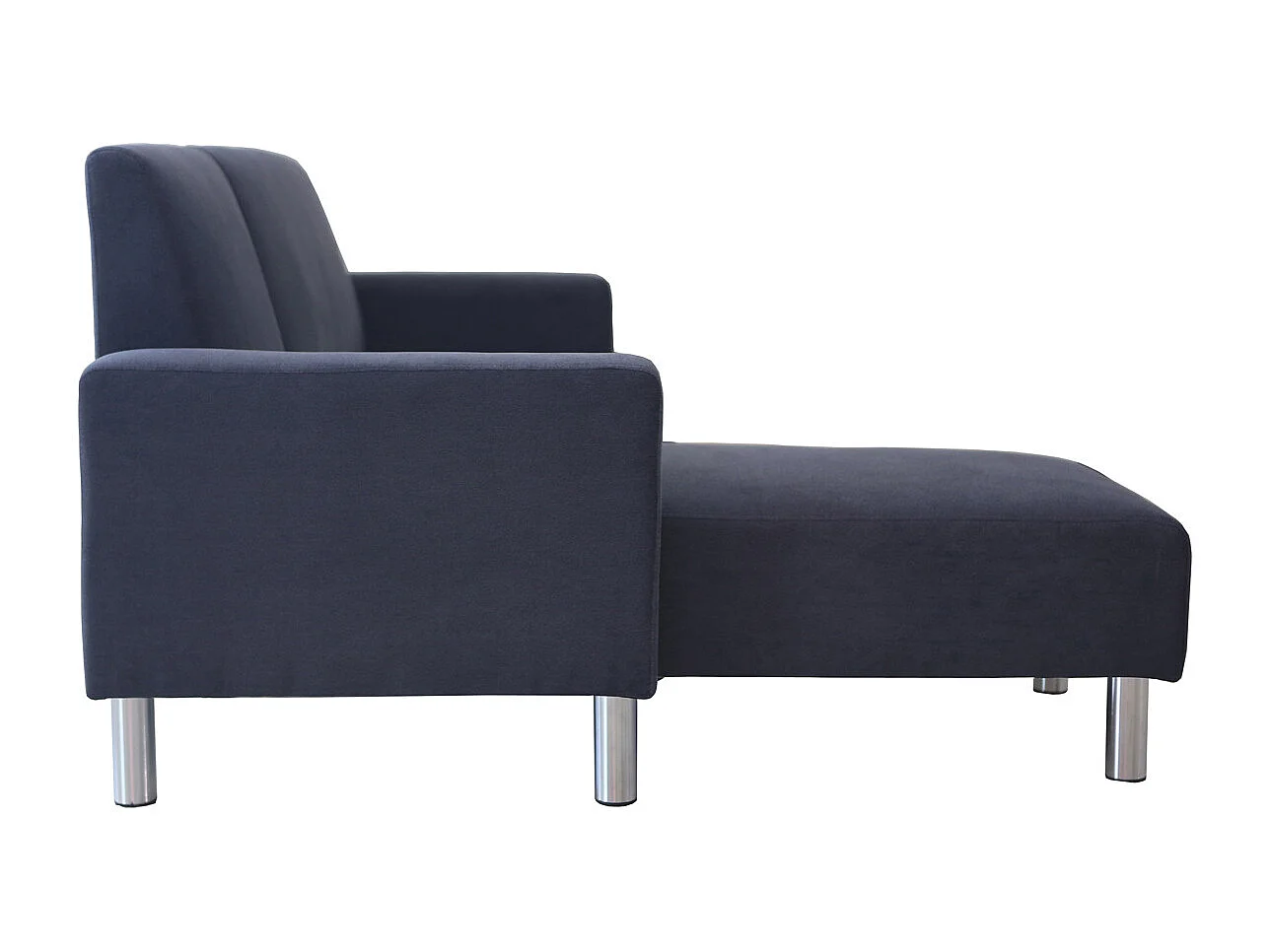 Canapé d'angle tissu réversible "Rio" - 4 places - Gris